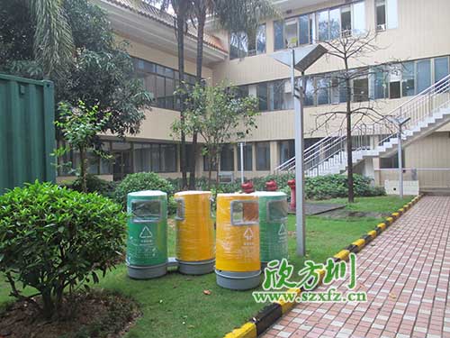 韶關(guān)物業(yè)分類玻璃鋼垃圾桶，提升社區(qū)好環(huán)境。