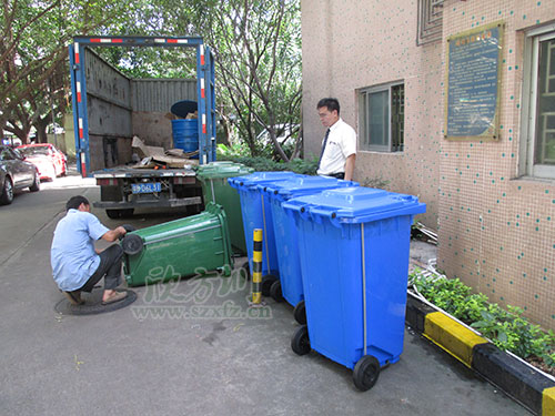 新增塑料分類垃圾桶！牛市東西路“美顏”